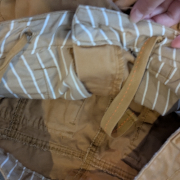 Matchstick Cargo Pants Mens 30x31 Brown Utility Cuff Drawstring Relaxed - Picture 10 of 13